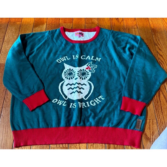 Tipsy Elves Other - Tipsy Elves Christmas Sweater Size XXL 2X Owl is Calm Owl is Bright
